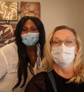 nurses with maskets