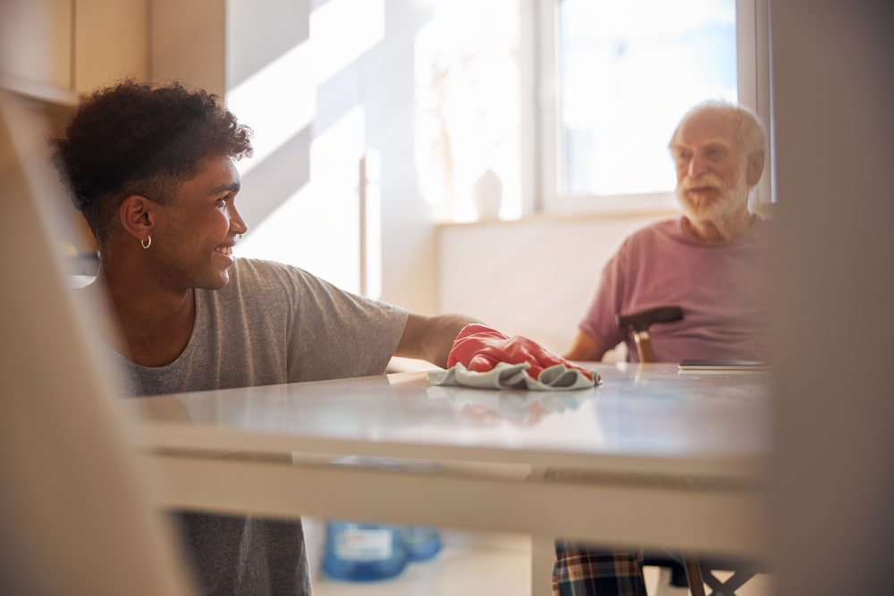 caregiver-cleaning